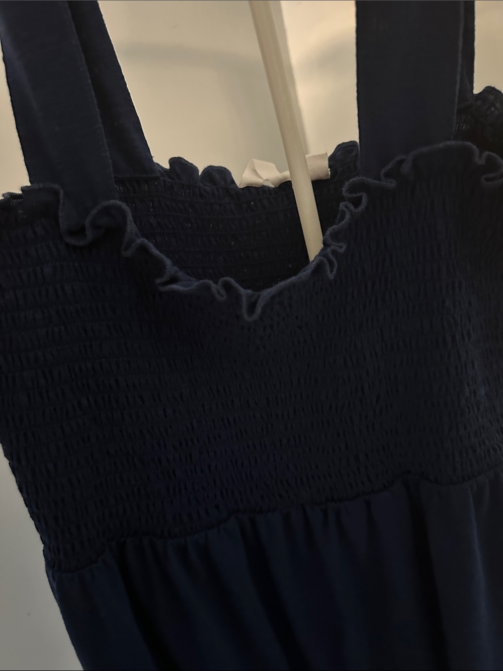 Roxy Navy Smocked Ruffle Strap dress - Picture 6 of 6